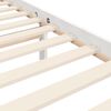 vidaXL Bed Frame without Mattress White King Size Solid Wood
