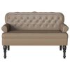vidaXL Bench Cappuccino 119.5 x 64.5 x 75 cm Faux Leather
