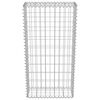 vidaXL Gabion Wall with Covers Galvanised Steel 50x20x100 cm