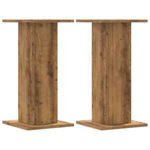 vidaXL Plant Stands 2 pcs Artisian Oak 30x30x60 cm Engineered Wood