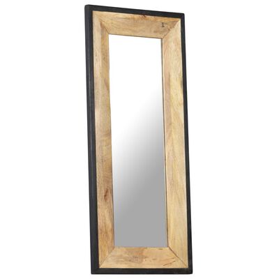 vidaXL Mirror 110x50 cm Solid Mango Wood
