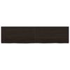 vidaXL Bathroom Countertop Dark Brown 160x40x(2-4) cm Treated Solid Wood