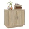 vidaXL Sideboard Sonoma Oak 80x40x75 cm Engineered Wood