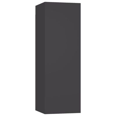 vidaXL TV Cabinets 2 pcs Grey 30.5x30x90 cm Engineered Wood