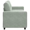 vidaXL Loveseat Sofa Light Grey 180x77x82 cm Velvet