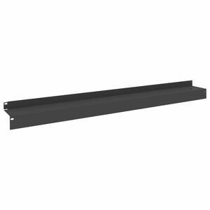 vidaXL Lawn Edging 20 pcs 100 x 10 x 8 cm Steel Black