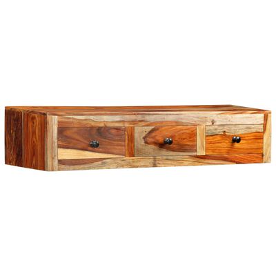 vidaXL Wall Console Table 100x25x20 cm Solid Sheesham Wood