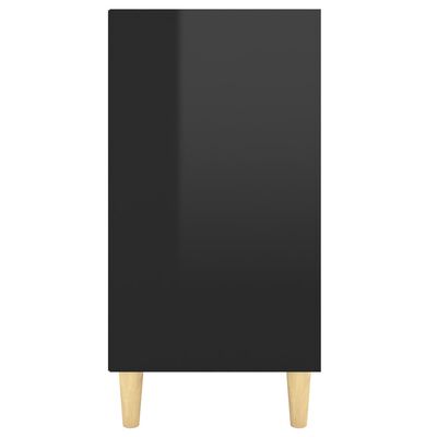 vidaXL Sideboard High Gloss Black 103.5x35x70 cm Engineered Wood