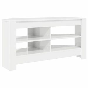 vidaXL Corner TV Cabinet High gloss White 102 x 40.5 x 45 cm