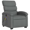 vidaXL Stand up Massage Recliner Chair Dark Grey Fabric