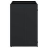 vidaXL Wheelie Bin Storage for 2 Bins Black 136 x 77.5 x 121.5 cm