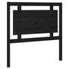vidaXL Bed Headboard Black 95,5x4x100 cm Solid Pine Wood