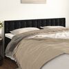 vidaXL Headboards Black 200x5x78/88 cm Velvet