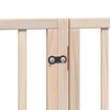vidaXL Dog Gate with Door Foldable 10 Panels 800 cm Poplar Wood
