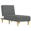 vidaXL Chaise Longue Dark Grey Fabric