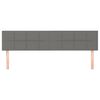 vidaXL Headboards Dark Grey 160x5x78/88 cm Fabric
