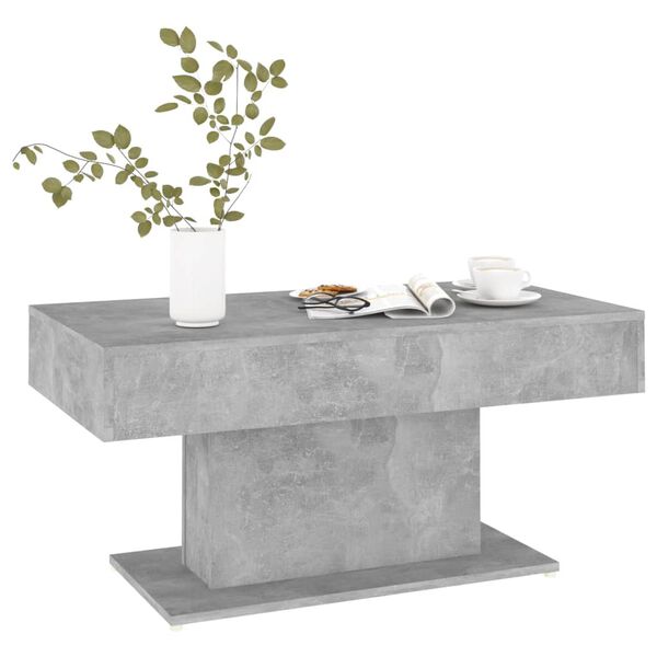 vidaXL Coffee Table Concrete Grey 96x50x45 cm Engineered Wood