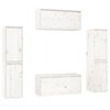 vidaXL TV Cabinets 6 pcs White Solid Wood Pine