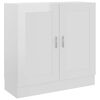 vidaXL Book Cabinet High Gloss White 82.5x30.5x80 cm Engineered Wood
