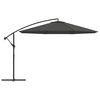 vidaXL Cantilever Garden Parasol with Aluminium Pole 350 cm Anthracite