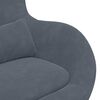 vidaXL Egg Chair Dark Grey Velvet