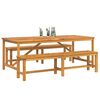 vidaXL Garden Dining Set 3 pcs Brown Solid Acacia Wood