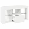vidaXL Corner LED TV Cabinet High gloss White 104 x 40 x 50 cm
