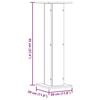 vidaXL Plant Stands 2 pcs Artisian Oak 30x30x95 cm Engineered Wood