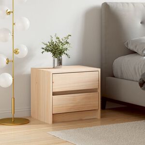 vidaXL Bedside Cabinet 40x31x35,5 cm Solid Wood Pine