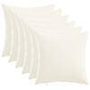 vidaXL Throw Pillow 6 pcs HEERLEN White 45 x 45 cm Fabric