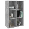 vidaXL Book Cabinet/Sideboard Concrete Grey 66x30x98 cm Engineered Wood