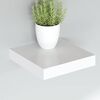vidaXL Floating Wall Shelves 2 pcs White 23x23.5x3.8 cm MDF