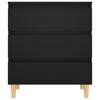 vidaXL Sideboard Black 60x35x69 cm Engineered Wood