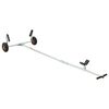 vidaXL Adjustable Boat Trailer with Pneumatic Tires 200 kg Load Silver
