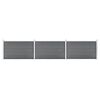 vidaXL Garden Fence WPC 526x106 cm Grey