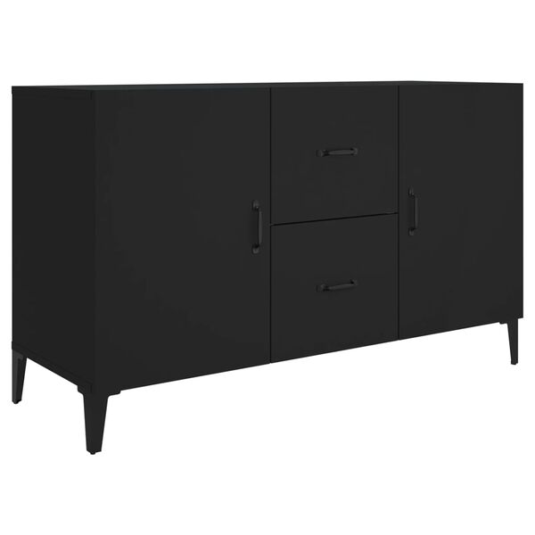 vidaXL Sideboard Black 100x36x60 cm Engineered Wood
