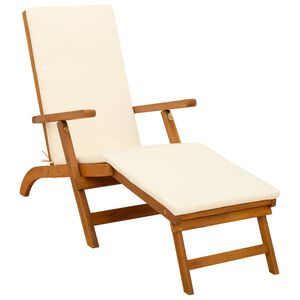 vidaXL Reclining and Folding Sunlounger 55 x 146 x 91 cm
