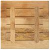 vidaXL Table Top 60x60x1.5 cm Square Solid Wood Rough Mango