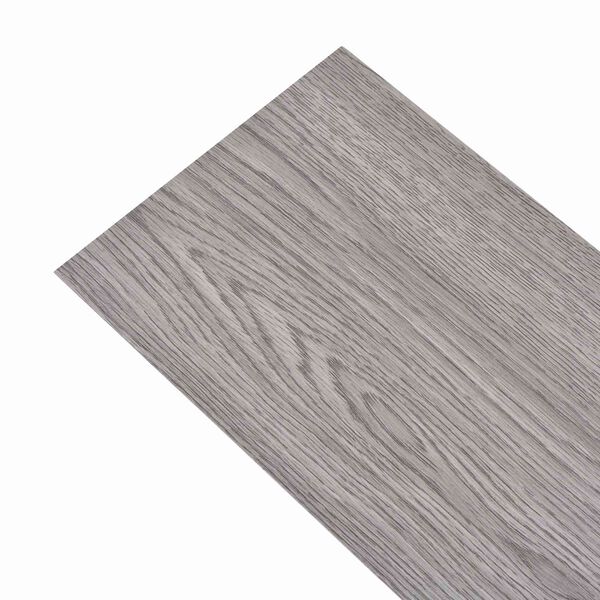 vidaXL Flooring Planks 36 pcs Dark Grey 5.02 m&sup2; PVC