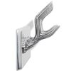 vidaXL Wardrobe Coat Hooks 4 pcs Silver Aluminium