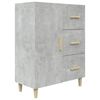 vidaXL Sideboard Concerte Grey 69,5x34x90 cm Engineered Wood