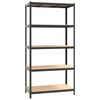 vidaXL 5-Layer Storage Shelf Anthracite Steel&Engineered Wood