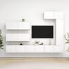 vidaXL 7 Piece TV Cabinet Set White Engineered Wood