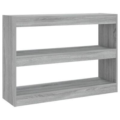 vidaXL Book Cabinet/Room Divider Grey Sonoma 100x30x72 cm