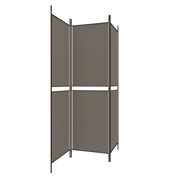 vidaXL 3-Panel Room Divider Anthracite 150x220 cm Fabric