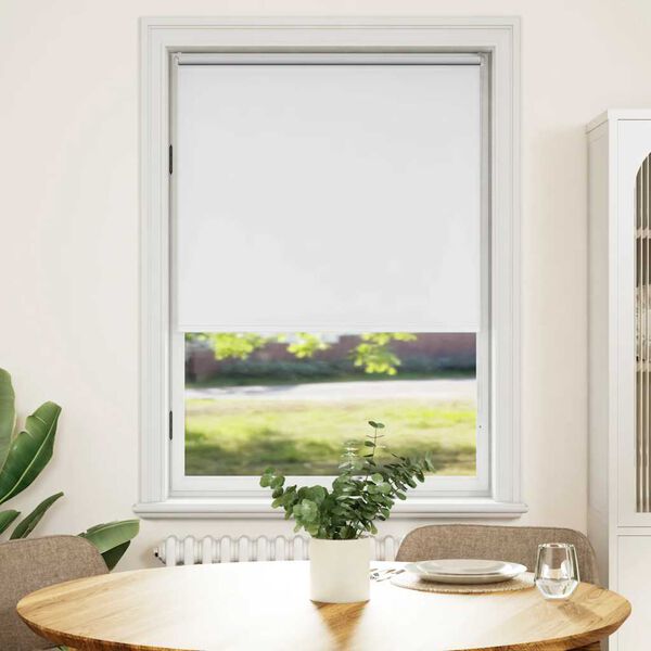 vidaXL Roller Blind Blackout 120 x 175 cm White