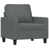 vidaXL 4 Piece Sofa Set with Cushions Dark Grey Fabric