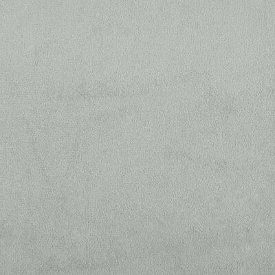 vidaXL Footstool Light Grey 77x55x31 cm Velvet