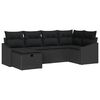 vidaXL Sofa Set with Cushion 7 pcs Poly Rattan