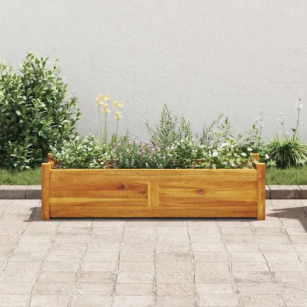 vidaXL Garden Raised Bed Acacia Wood 100x30x25 cm